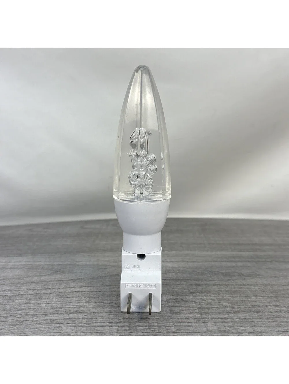 Color Changing LED Bubble Candle Plug-In Night Light Model FH-2L(2)